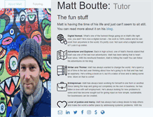 Tablet Screenshot of mattboutte.com